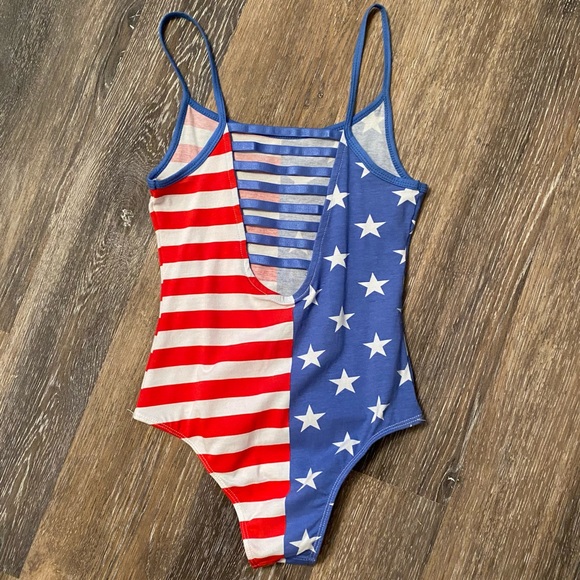 American Flag Print Bodysuit - Picture 9 of 9